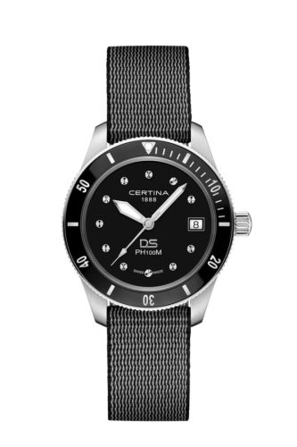 Certina DS PH100M Lady Stainless Steel / Black / NATO C044.210.18.051.00