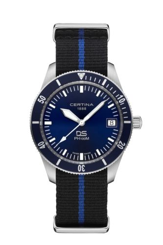 Certina DS PH100M Stainless Steel / Blue / NATO C044.410.18.040.00