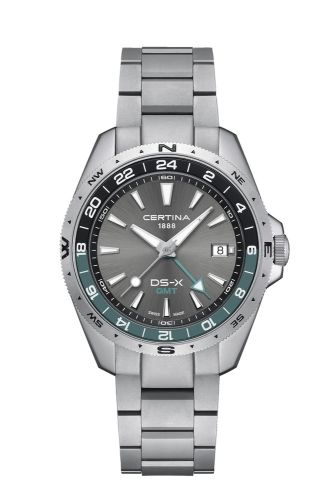 Certina DS-X GMT Stainless Steel / Grey / Bracelet C047.452.11.081.00