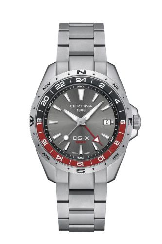 Certina DS-X GMT Stainless Steel / Grey / Bracelet C047.452.11.081.01