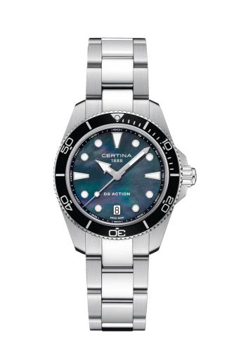 Certina DS Action Quartz 34.5 Stainless Steel / MOP / Bracelet C048.210.11.121.00