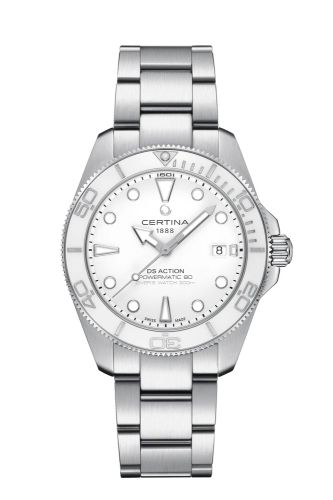Certina DS Action Diver 40.5 Powermatic Stainless Steel / White / Bracelet C048.407.11.011.00