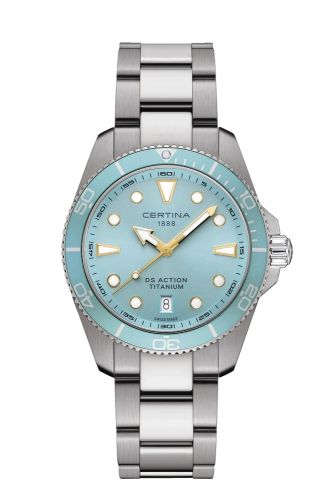 Certina DS Action 40 Quartz Titanium / Light Blue C048.410.44.351.00
