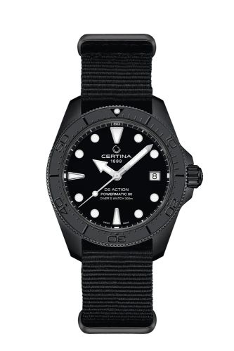 Certina DS Action Diver 38 Powermatic 80 PVD / Black C048.807.38.051.00
