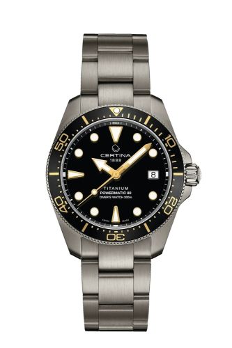 Certina DS Action Diver 38 Powermatic 80 Titanium / Black C048.807.44.051.00