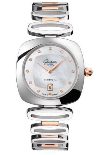 Glashutte Original Pavonina Bicolor MOP Diamond Bracelet 1-03-01-08-06-14