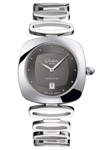Glashutte Original Pavonina Date Stainless Steel / Grey / Bracelet 1-03-01-14-02-14