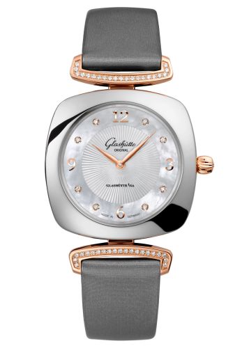 Glashutte Original Pavonina Stainless Steel / Red Gold / MOP / Calf 1-03-02-04-16-34