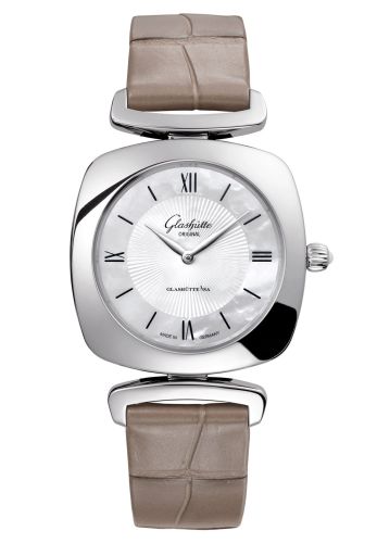Glashutte Original Pavonina Stainless Steel / MOP / Alligator 1-03-02-05-02-30