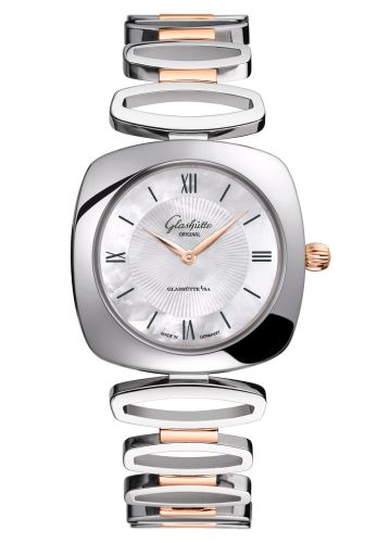 Glashutte Original Pavonina Stainless Steel / Red Gold / Diamond / MOP / Bracelet 1-03-02-05-06-14