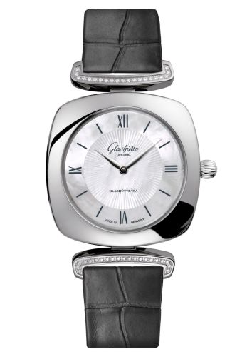 Glashutte Original Pavonina Stainless Steel / Diamond / MOP / Alligator 1-03-02-05-12-31