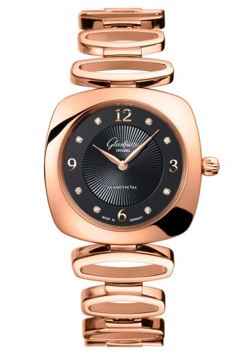Glashutte Original Pavonina Red Gold / Black / Bracelet 1-03-02-09-05-14