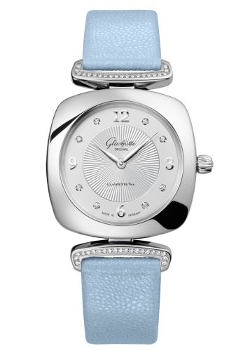 Glashutte Original Pavonina Stainless Steel / Diamond / Silver / Calf 1-03-02-12-12-35