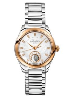 Glashutte Original Lady Serenade Luna Stainless Steel - Red Gold / MOP/ Bracelet 1-35-14-01-06-14