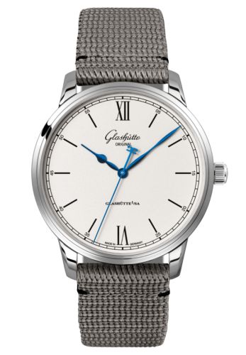 Glashutte Original Senator Excellence Stainless Steel / Silver / Synthetic 1-36-01-01-02-36