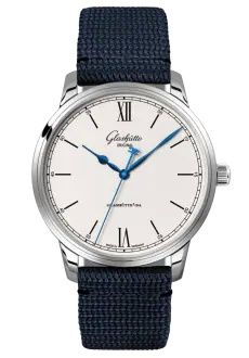 Glashutte Original Senator Excellence Stainless Steel / Silver / Synthetic - Folding 1-36-01-01-02-64
