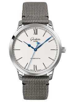 Glashutte Original Senator Excellence Stainless Steel / Silver / Synthetic - Folding 1-36-01-01-02-66