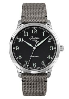 Glashutte Original Senator Excellence Stainless Steel / Black / Synthetic - Folding 1-36-01-03-02-66