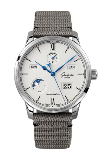Glashutte Original Senator Perpetual Calendar Stainless Steel / Silver / Synthetic 1-36-02-01-02-36