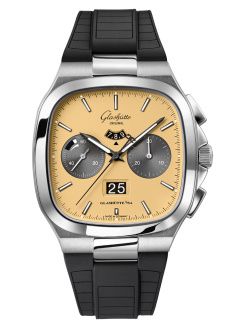 Glashutte Original Seventies Chronograph Panorama Date Golden Bay / Rubber 1-37-02-14-02-63