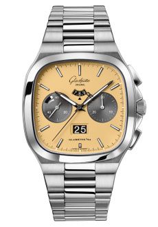 Glashutte Original Seventies Chronograph Panorama Date Golden Bay / Bracelet 1-37-02-14-02-70
