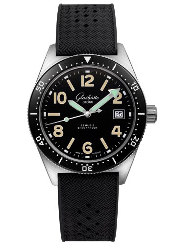 Glashutte Original SeaQ 1969 Date Stainless Steel / Black / Rubber / Folding 1-39-11-01-80-33