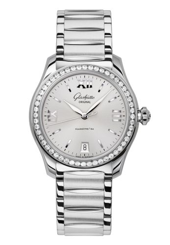 Glashutte Original Lady Serenade Stainless Steel / Diamond / Silver / Bracelet 1-39-22-02-22-34