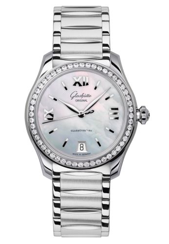Glashutte Original Lady Serenade Stainless Steel / Diamond / MOP / Bracelet 1-39-22-08-22-34