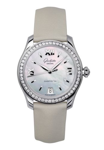 Glashutte Original Lady Serenade Stainless Steel / Diamond / MOP / Satin - Pin 1-39-22-08-22-44