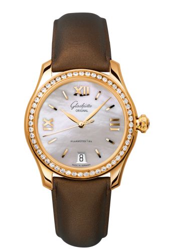 Glashutte Original Lady Serenade Rose Gold / Diamond / MOP / Calf - Pin 1-39-22-09-11-44