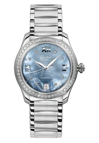 Glashutte Original Lady Serenade Stainless Steel / Diamond / Blue MOP - Index Line / Bracelet 1-39-22-11-22-34