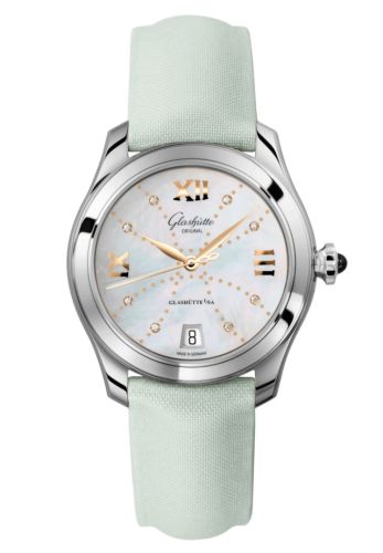 Glashutte Original Lady Serenade Stainless Steel / MOP - Index Line / Satin - Folding 1-39-22-12-02-04