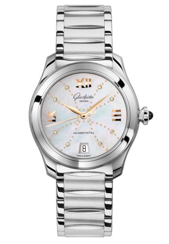 Glashutte Original Lady Serenade Stainless Steel / MOP - Index Line / Bracelet 1-39-22-12-02-34