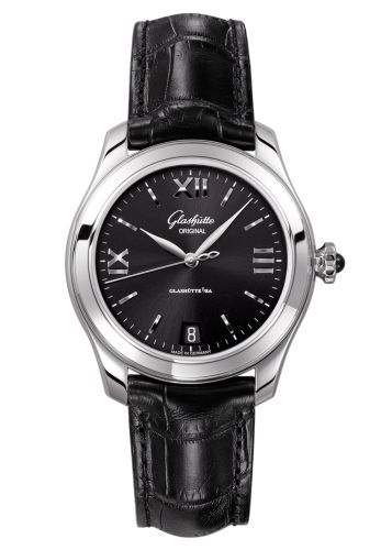 Glashutte Original Lady Serenade Stainless Steel / Black / Alligator - Folding 1-39-22-20-02-04