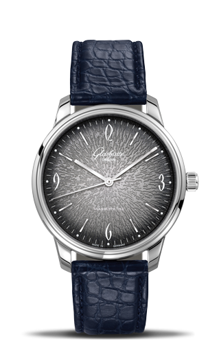 Glashutte Original Sixties Stainless Steel / Iconic Grey / Alligator 1-39-52-11-02-01