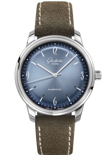 Glashutte Original Sixties Stainless Steel / Glacier Blue / Pin / Annual Edition 1-39-52-14-02-04