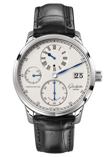 Glashutte Original Senator Chronometer Regulator White Gold / Silver / Alligator / Pin 1-58-04-04-04-01