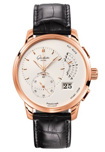 Glashutte Original PanoGraph Red Gold / Silver / Alligator - Pin 1-61-03-25-15-01
