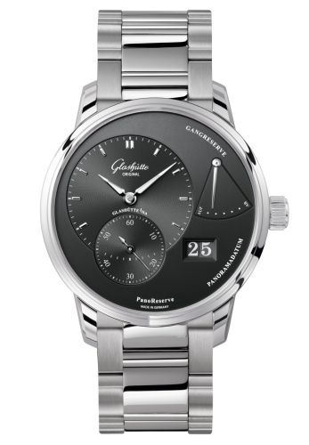 Glashutte Original PanoReserve Stainless Steel / Grey / Bracelet 1-65-01-23-12-24