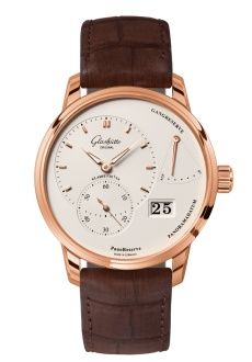 Glashutte Original PanoReserve Red Gold / Silver / Nubuck - Folding 1-65-01-25-15-62