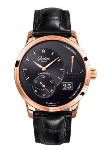 Glashutte Original PanoReserve Red Gold / Black / Alligator - Folding 1-65-01-29-15-61