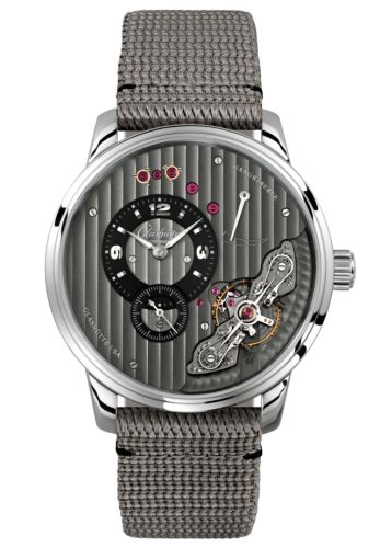 Glashutte Original PanoInverse Stainless Steel / Black / Alligator / Pin 1-66-06-04-22-36