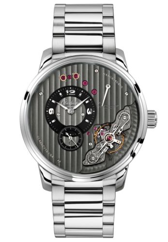 Glashutte Original PanoInverse Stainless Steel / Black / Bracelet 1-66-06-04-22-71