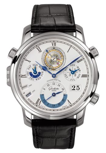 Glashutte Original Grande Cosmopolite Tourbillon Platinum / Silver 1-89-01-03-03-04