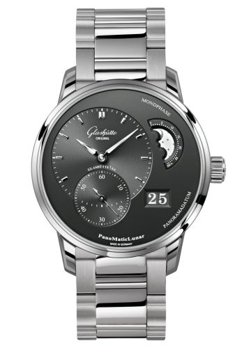 Glashutte Original PanoMatic Lunar Stainless Steel / Grey / Bracelet 1-90-02-43-32-24