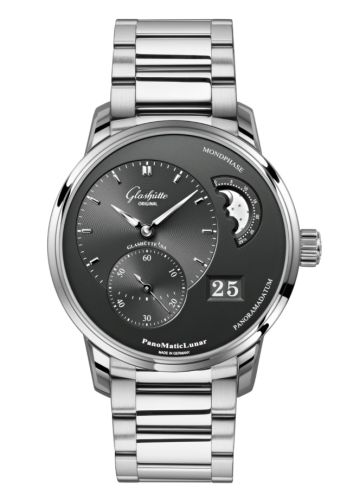 Glashutte Original PanoMatic Lunar Stainless Steel / Grey / Bracelet 1-90-02-43-32-71