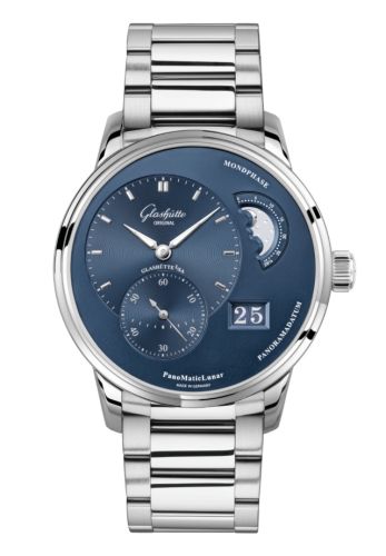 Glashutte Original PanoMatic Lunar Stainless Steel / Blue / Bracelet 1-90-02-46-32-71