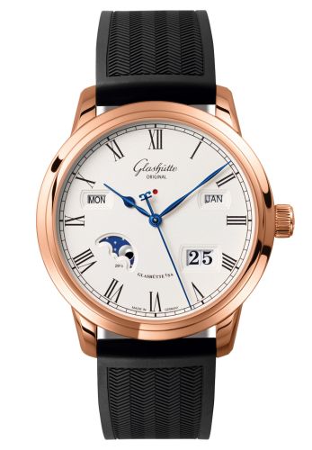 Glashutte Original Senator Perpetual Calendar Red Gold / Silver / Rubber / Folding 100-02-22-05-53