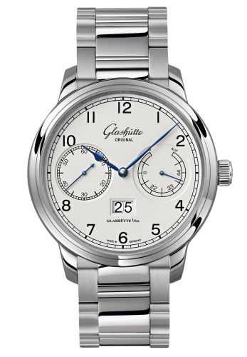 Glashutte Original Senator Observer Stainless Steel / Silver / Bracelet 100-14-05-02-14