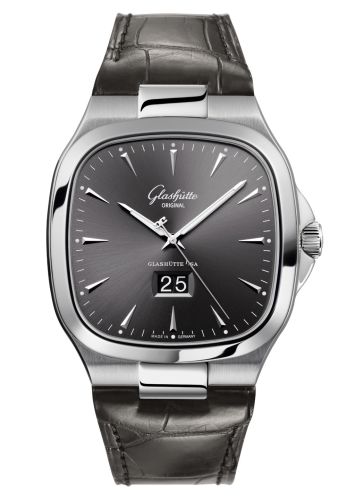 Glashutte Original Seventies Panorama Date Ruthenium/ Alligator / Folding 2-39-47-12-12-50